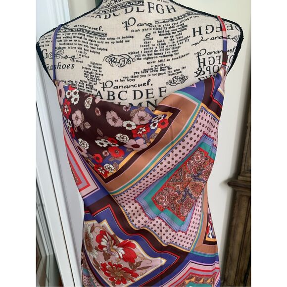 Urban Outfitters Mallory Cowl Neck Mini Slip Dress Spaghetti Strap NWT - Picture 11 of 12